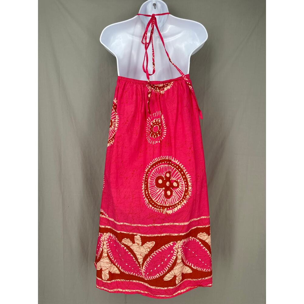 House of Harlow Dress Womens XS Pink Beachy Resort Cotton Skirt Bohemian Flowy - Picture 3 of 7
